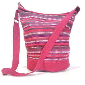 Berry Cotton Boho Bag Hand-woven in Nepal by a fair trade cooperative.  Matching Purse is available would make a lovely gift for someone special.