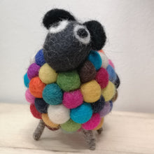Load image into Gallery viewer, Handmade Felted Wool Sheep Ornament from Nepal - Each sheep is unique with its own personality