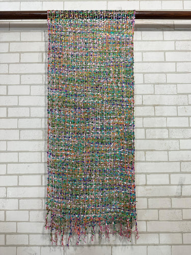 Jomda Handloomed Net Scarf – Ethically Made, Bursting with Colour - Eden