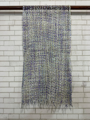 Jomda Handloomed Net Scarf – Ethically Made, Bursting with Colour - Mineral Mist