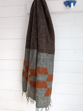 Load image into Gallery viewer, Wrap Yourself in Tradition with Our Dhaka Pattern Yak Shawl