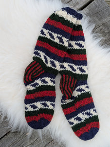 Himalayan Hearth Wool Socks | Fleece-Lined | Cosy Nordic Knit | Handmade in Nepal