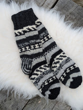Load image into Gallery viewer, Himalayan Hearth Wool Socks | Fleece-Lined | Cosy Nordic Knit | Handmade in Nepal