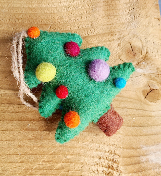 Handmade Felt Christmas Tree PK6 (WHS)