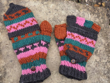 Load image into Gallery viewer, Autumn Foldover Mittens / Gloves