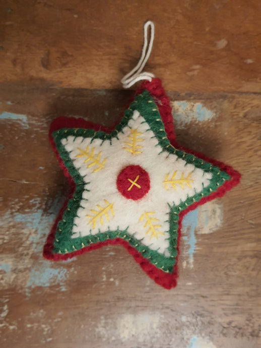 Handmade Felt Christmas Star