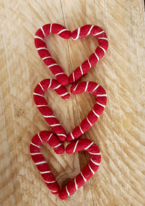 Handmade Felt Candy Canes
