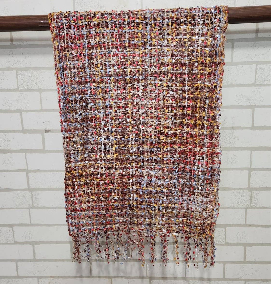 Sunset Jomda Net Weave Scarf