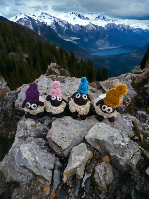 Handmade Wool Felt Sheep with Woolly Hat | Decorative Collectable | Fair Trade from Nepal