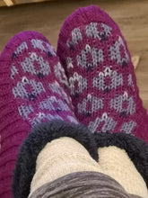 Load image into Gallery viewer, Pattern Knitted Slipper Socks