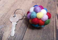 Load image into Gallery viewer, Felt Pom Pom Keyrings