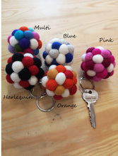 Load image into Gallery viewer, Felt Pom Pom Keyrings
